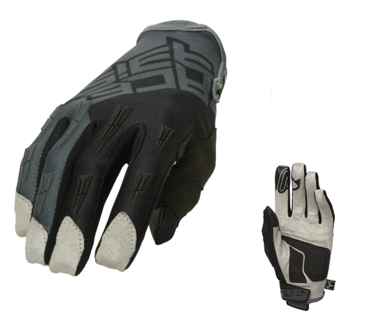 GUANTES ACERBIS MX X-H GRIS NEGRO XXL